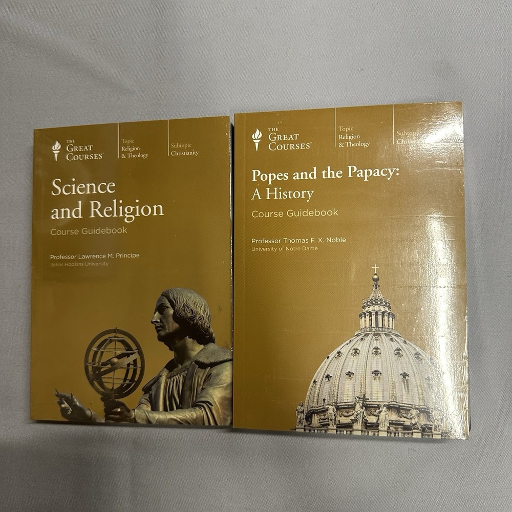 Great Courses Religion & Theology Lot 2 Christianity Science Religion Pope